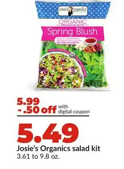 Hy-Vee Josie's Organics salad kit offer