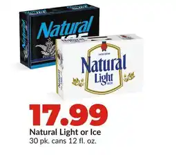 Hy-Vee Natural Light or Ice offer
