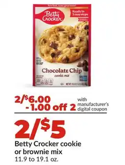 Hy-Vee Betty Crocker cookie or brownie mix offer