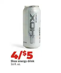 Hy-Vee Shox energy drink offer