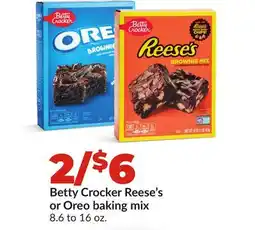 Hy-Vee Betty Crocker Reese's or Oreo baking mix offer