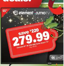 Meijer Element 65 4K UHD HDR Xumo Smart TV offer