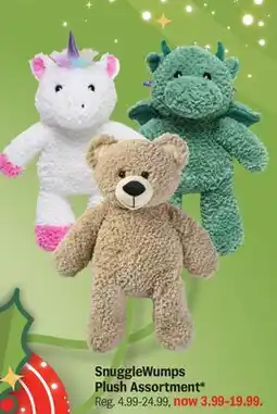 Meijer SnuggleWumps Plush Assortment offer