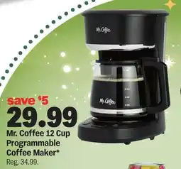 Meijer Mr. Coffee 12 Cup Programmable Coffee Maker offer