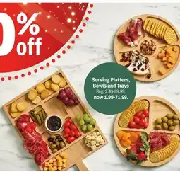 Meijer Serving Platters, Bowls and Trays offer