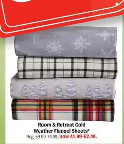 Meijer Room & Retreat Cold Weather Flannel Sheets offer