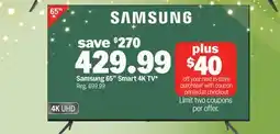 Meijer Samsung 65 Smart 4K TV offer