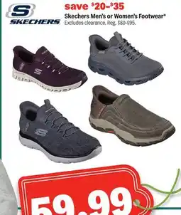 Meijer Skechers Men's or Women's Footwear offer