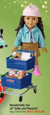 Meijer Wonderfully You 18 Dolls and Playsets offer