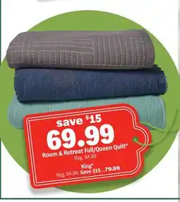 Meijer Room & Retreat Full/Queen Quilt offer