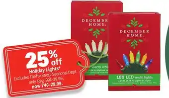 Meijer Holiday Lights offer