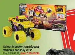 Meijer Select Monster Jam Diecast Vehicles and Playsets offer