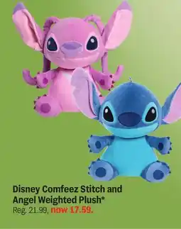 Meijer Disney Comfeez Stitch and Angel Weighted Plush offer