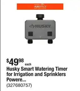 The Home Depot Husky Smart Watering Timer for Irrigation and Sprinklers Powered by Hubspace offer