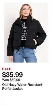Old Navy Old Navy Water-Resistant Puffer Jacket offer