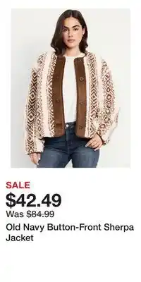 Old Navy Old Navy Button-Front Sherpa Jacket offer