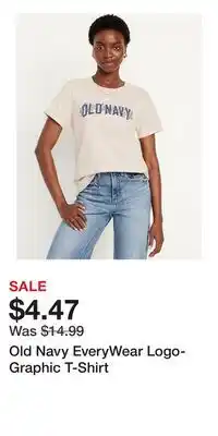 Old Navy Old Navy EveryWear Logo-Graphic T-Shirt offer