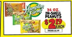 Ollie's Hampton Farms IN-SHELL PEANUTS offer