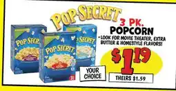 Ollie's POP SECRET POPCORN offer