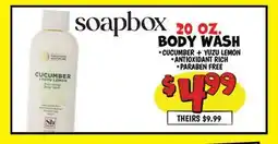 Ollie's soapbox BODY WASH offer