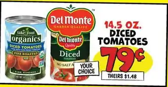 Ollie's Del monte DICED TOMATOES offer