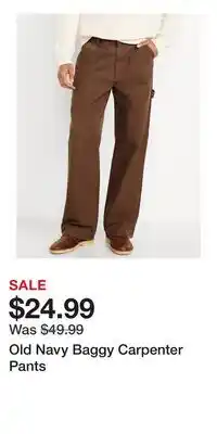 Old Navy Old Navy Baggy Carpenter Pants offer