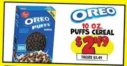 Ollie's OREO PUFFS CEREAL offer