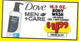 Ollie's DOVE MEN+CARE BODY WASH offer