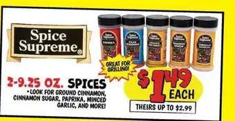 Ollie's Spice Supreme SPICES offer