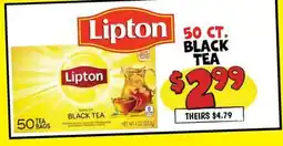 Ollie's Lipton BLACK TEA offer