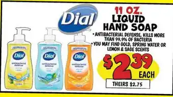 Ollie's Dial LIQUID HAND SOAP offer