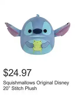Costco Squishmallows Original Disney 20 Stitch Plush offer