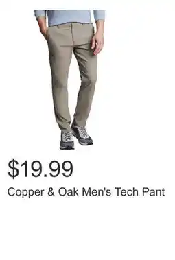Costco Copper & Oak Men's Tech Pant offer
