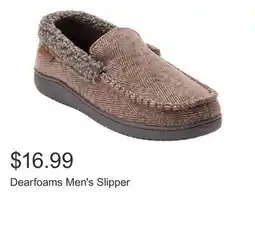 Costco Dearfoams Men's Slipper offer