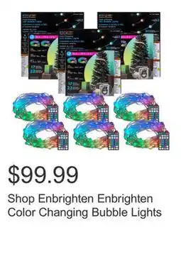 Costco Shop Enbrighten Enbrighten Color Changing Bubble Lights offer