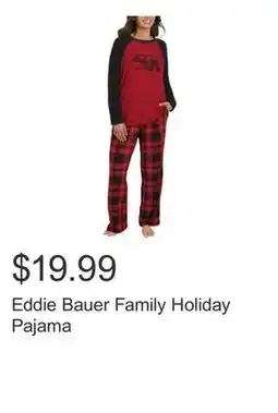 Costco Eddie Bauer Family Holiday Pajama offer