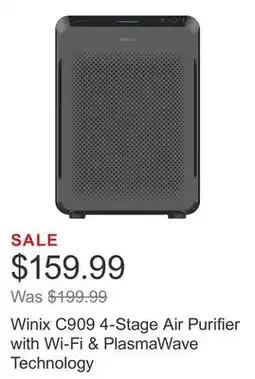 Costco Winix C909 4-Stage Air Purifier with Wi-Fi & PlasmaWave Technology offer