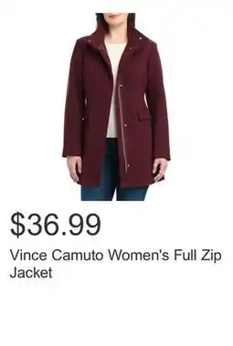 Costco Vince Camuto Women's Full Zip Jacket offer