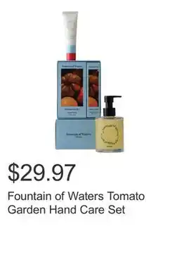 Costco Fountain of Waters Tomato Garden Hand Care Set offer