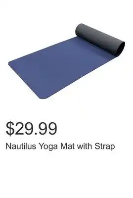 Costco Nautilus Yoga Mat with Strap offer