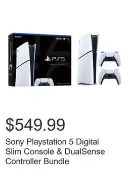 Costco Sony Playstation 5 Digital Slim Console & DualSense Controller Bundle offer