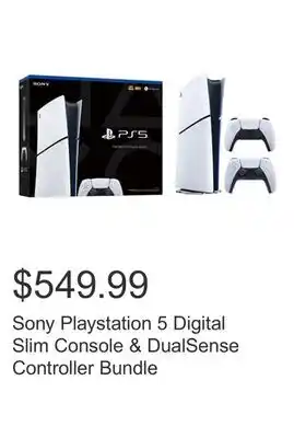 Costco Sony Playstation 5 Digital Slim Console & DualSense Controller Bundle offer
