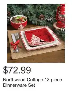 Costco Northwood Cottage 12-piece Dinnerware Set offer