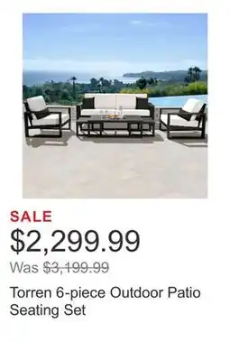 Costco Torren 6-piece Outdoor Patio Seating Set offer