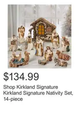 Costco Shop Kirkland Signature Kirkland Signature Nativity Set, 14-piece offer