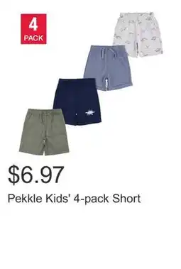 Costco Pekkle Kids' 4-pack Short offer