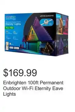 Costco Enbrighten 100ft Permanent Outdoor Wi-Fi Eternity Eave Lights offer