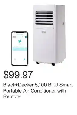 Costco Black+Decker 5,100 BTU Smart Portable Air Conditioner with Remote offer