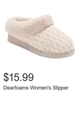 Costco Dearfoams Women's Slipper offer