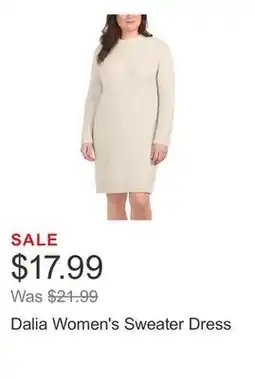 Costco Dalia Women's Sweater Dress offer